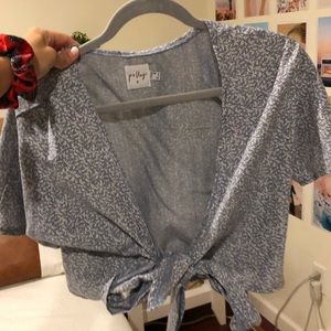 princess polly tie shirt